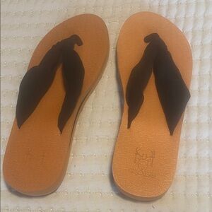 Stylish Black and Tan Women's Sandals Kuailu size 9